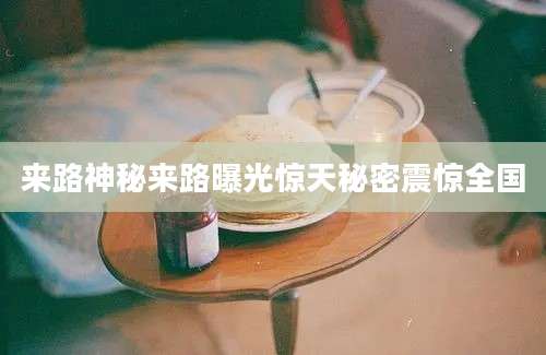 来路神秘来路曝光惊天秘密震惊全国