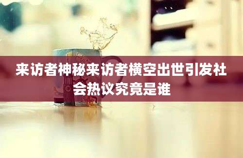 来访者神秘来访者横空出世引发社会热议究竟是谁