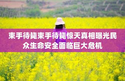 束手待毙束手待毙惊天真相曝光民众生命安全面临巨大危机