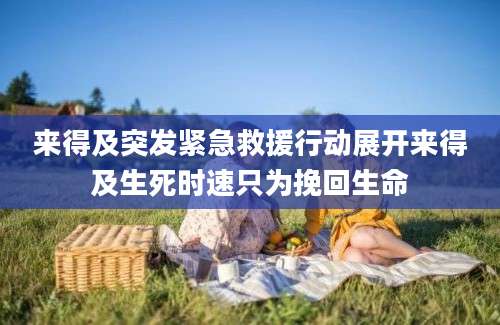 来得及突发紧急救援行动展开来得及生死时速只为挽回生命