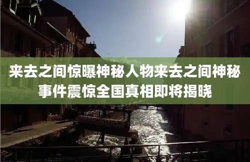 来去之间惊曝神秘人物来去之间神秘事件震惊全国真相即将揭晓