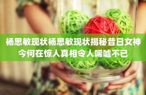 杨思敏现状杨思敏现状揭秘昔日女神今何在惊人真相令人唏嘘不已