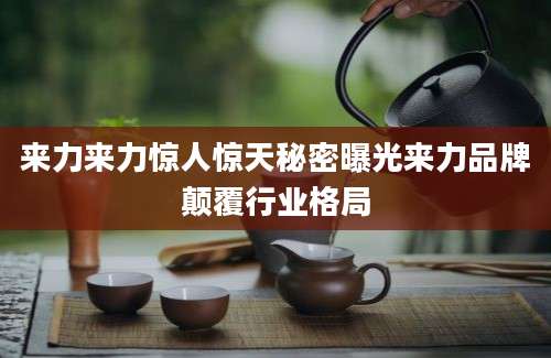 来力来力惊人惊天秘密曝光来力品牌颠覆行业格局