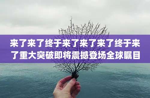来了来了终于来了来了来了终于来了重大突破即将震撼登场全球瞩目
