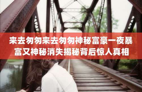 来去匆匆来去匆匆神秘富豪一夜暴富又神秘消失揭秘背后惊人真相