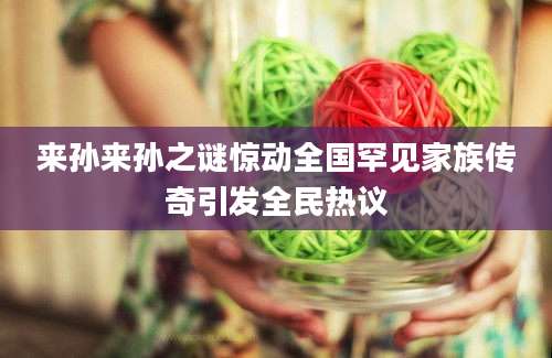 来孙来孙之谜惊动全国罕见家族传奇引发全民热议